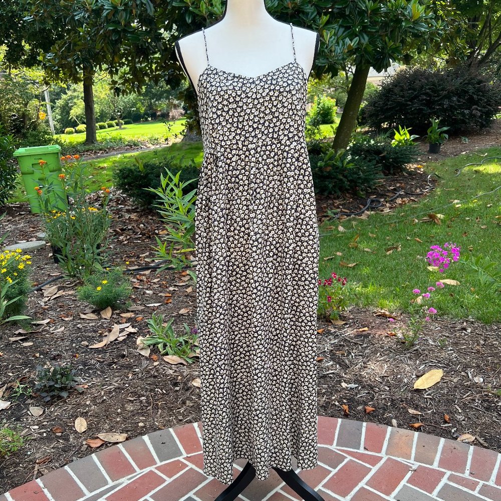 Ann Taylor Floral Spaghetti Strap Maxi Dress M